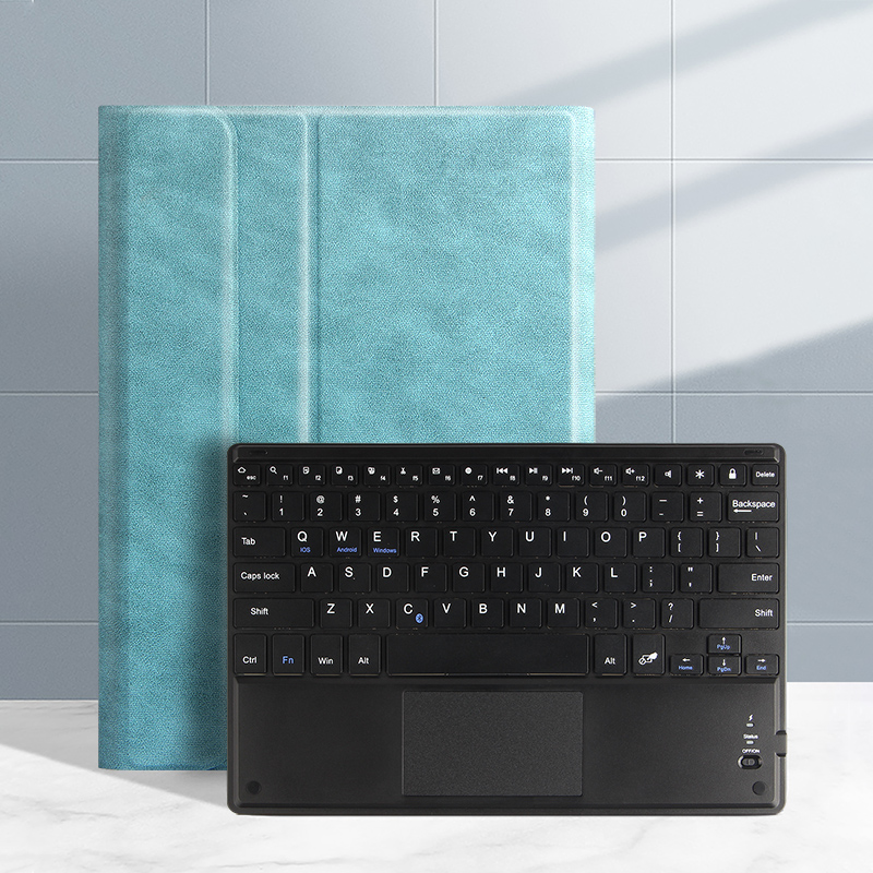 

Bluetooth Клавиатура Кожаная Подставка Для Ipad Pro 11-дюймовый (2020) - Синий, iPad Pro 11 (2020)
