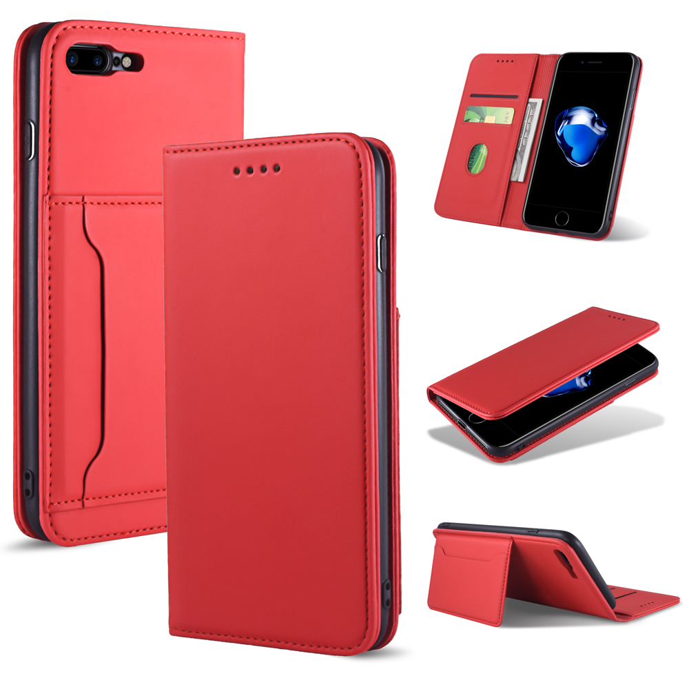 

Жидкий Силиконовый Кожаный Кожи - Красный, iPhone 8 Plus 5.5 inch