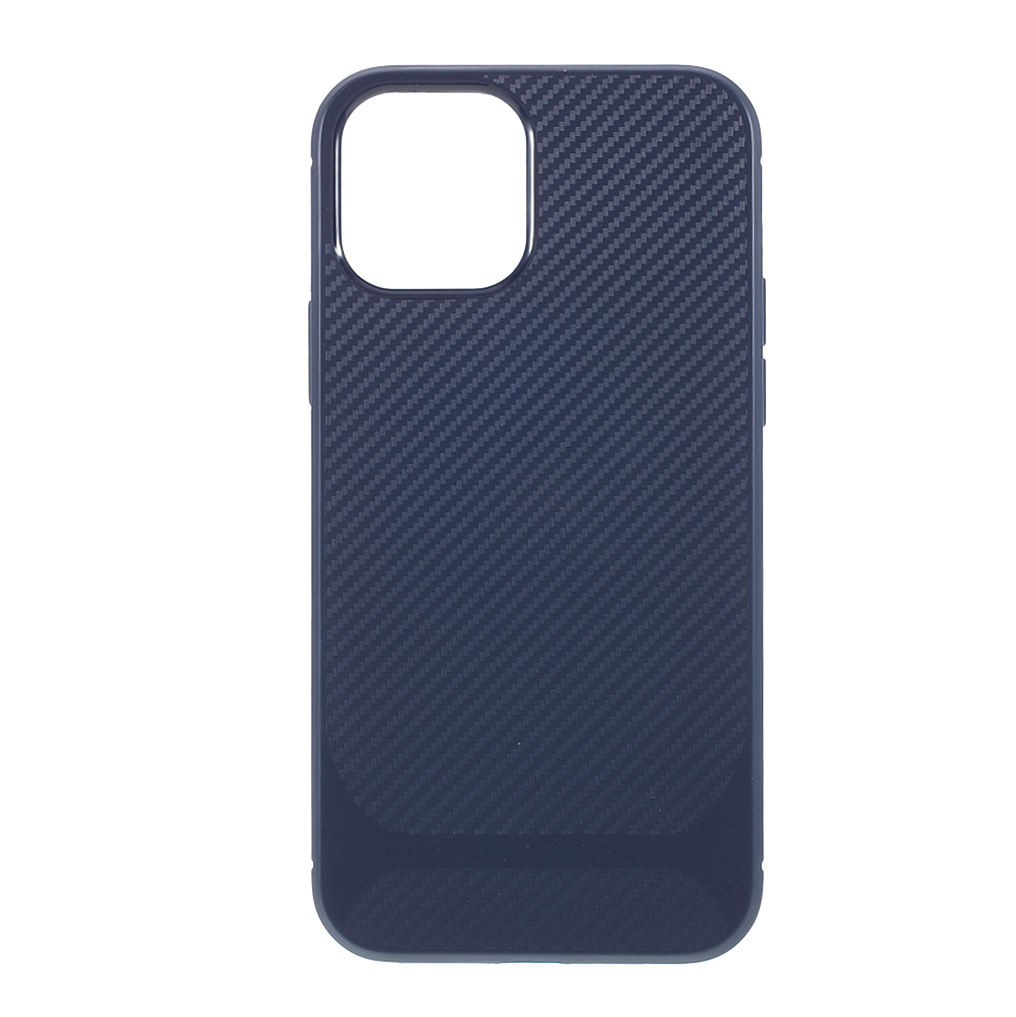 

Carbon Fiber Texture TPU Cover for iPhone 12 mini - Blue, iPhone 12 mini