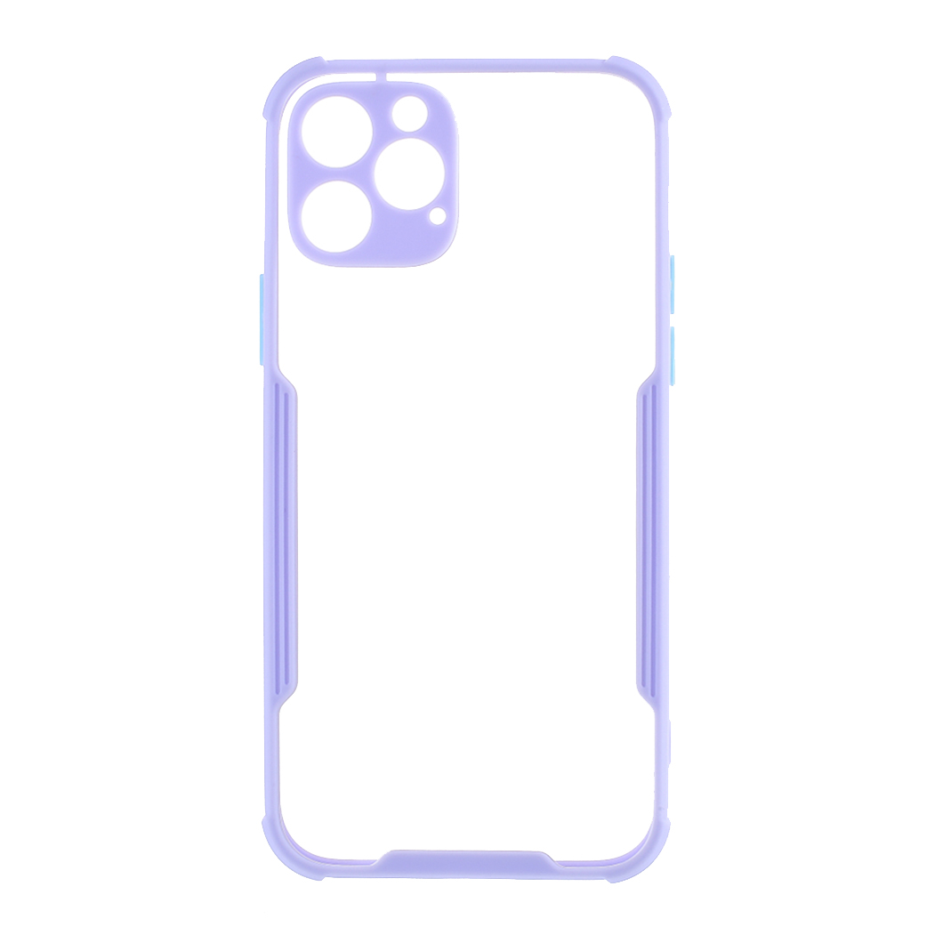 

Bi-color TPU + Acrylic Anti-drop Phone Case for iPhone 12 Pro/12 - Purple, iPhone 12 Pro