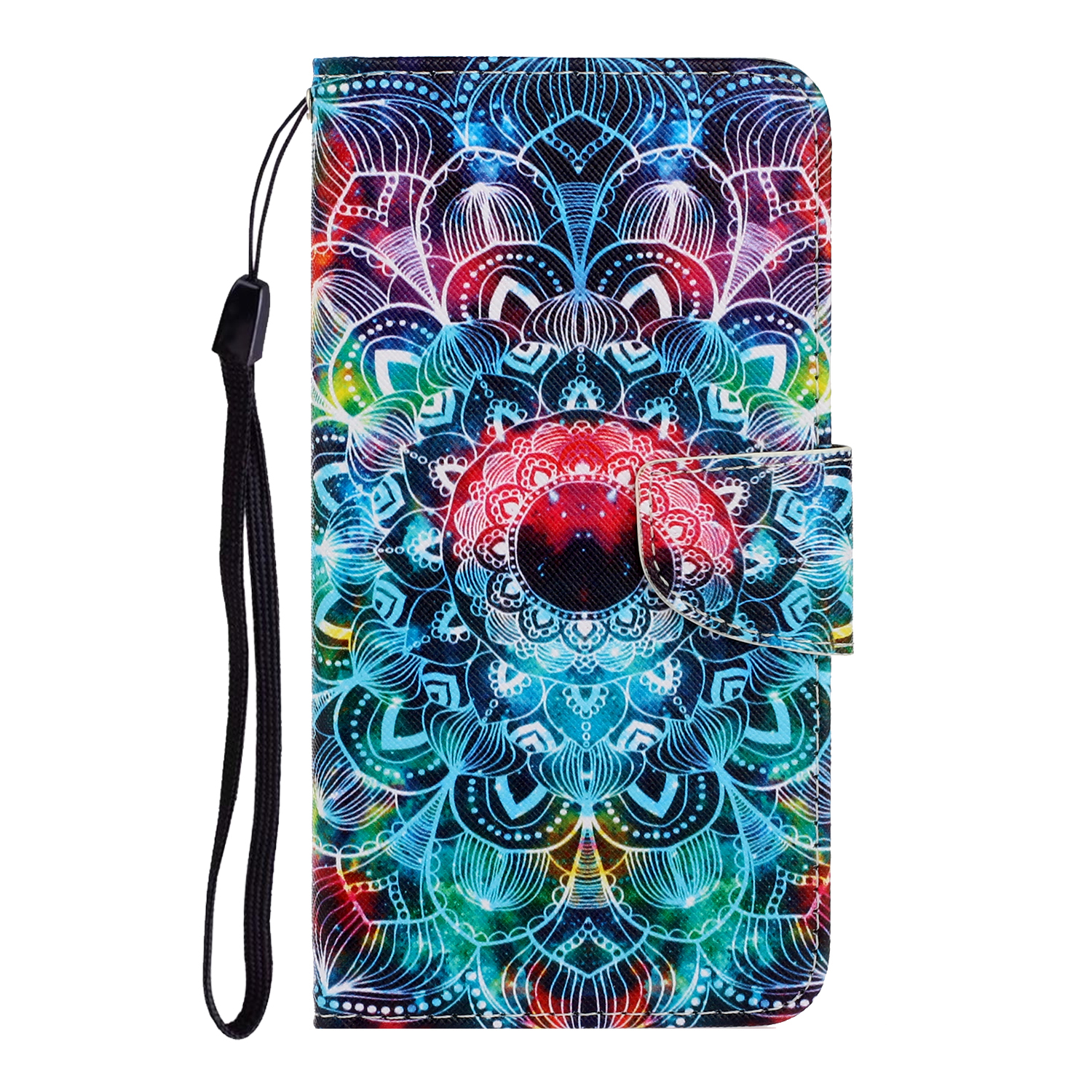 

Pattern Printing Wallet Stand Leather Case for iPhone 12 Pro Max 6.7 inch - Mandala Flower, iPhone 12 Pro Max