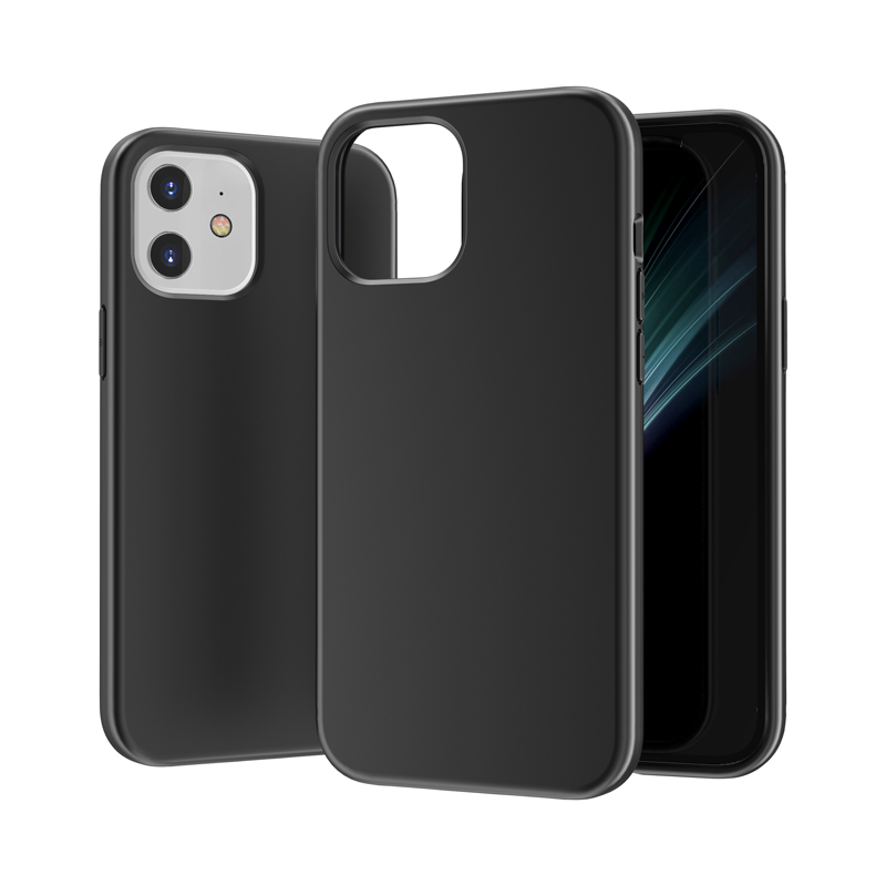 

Anti-Fingerprint PC + TPU Splash Cover Для IPhone 12 Pro / 12 - Чернить, iPhone 12