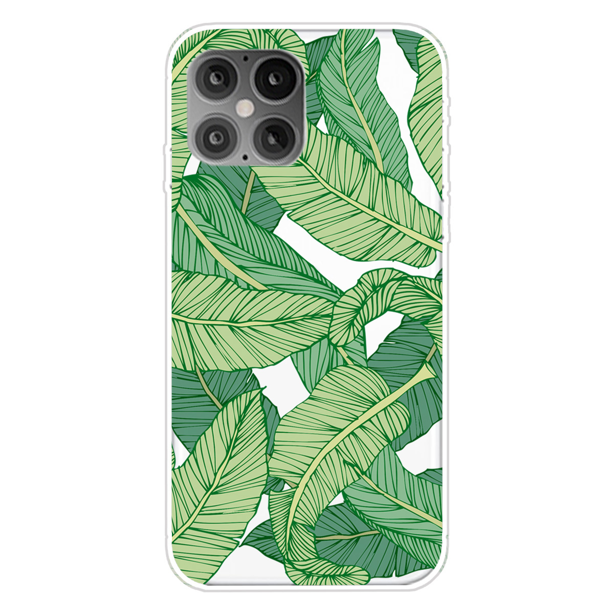 

Pattern Printing TPU Phone Case for iPhone 12 Pro Max 6.7-inch - Leaf, iPhone 12 Pro Max
