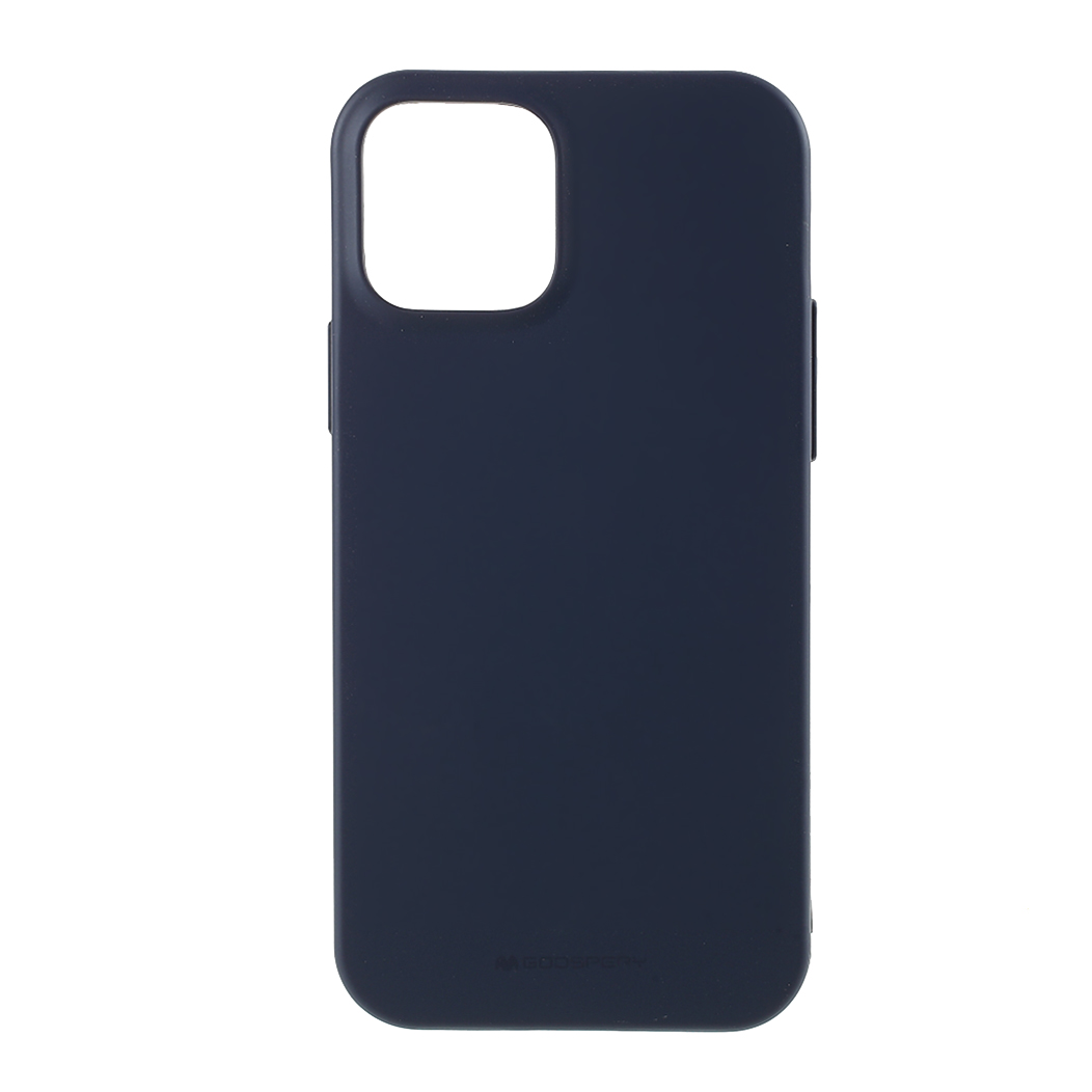 

Mercury Goospery Matte TPU Mobile Phone Shell Защитное Покрытие Для IPhone 12 Pro / 12 - Темно-синий, iPhone 12 Pro