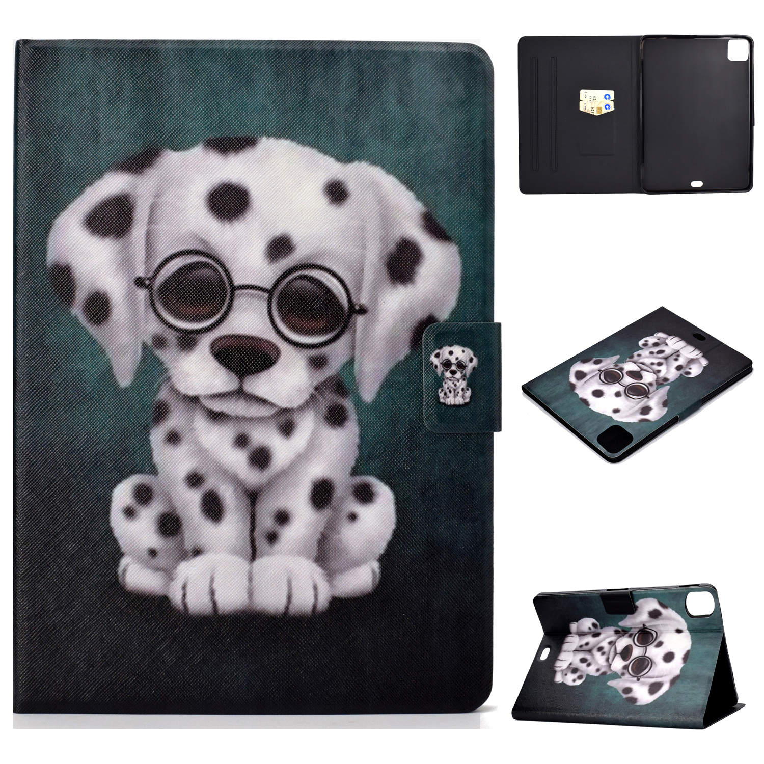 

Pattern Printing Leather Stand Tablet Case for iPad Pro 11-inch (2021)/Air (2020)/Air (2022) - Dog, iPad Pro 11 (2021)