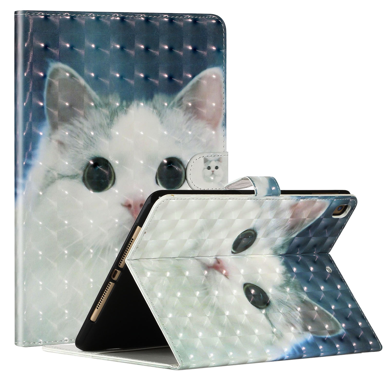 

Light Spot Decr Pattern Printing Smart Leather Stand Case Для Ipad 10.2 (2019) - Кошка, iPad 10.2 (2020)