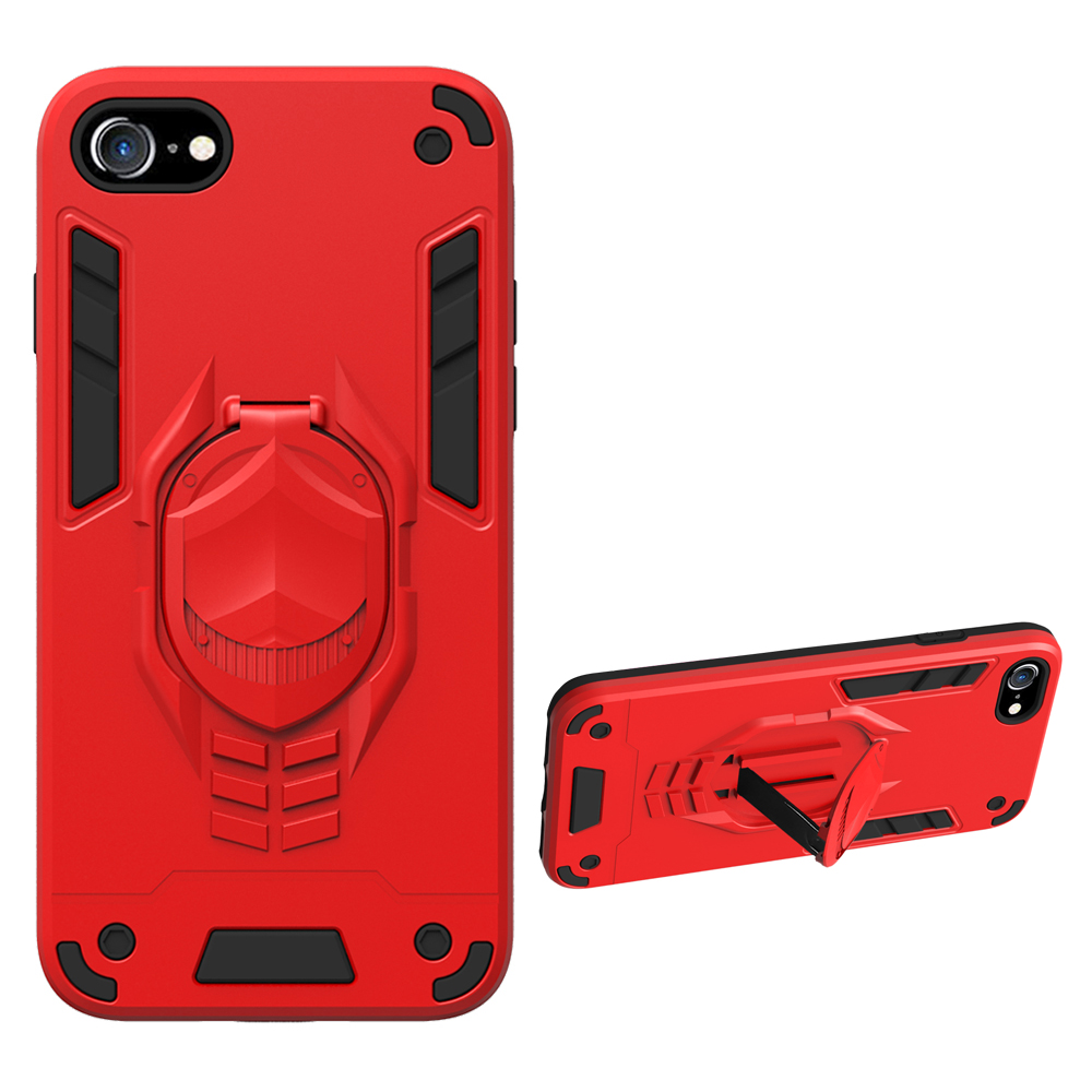 

Armor Guard Detachable 2-in-1 Kickstand TPU+PC Hybrid Phone Cover for iPhone 8 / 7 / SE (2nd Generation) - Red, iPhone 8 4.7 inch
