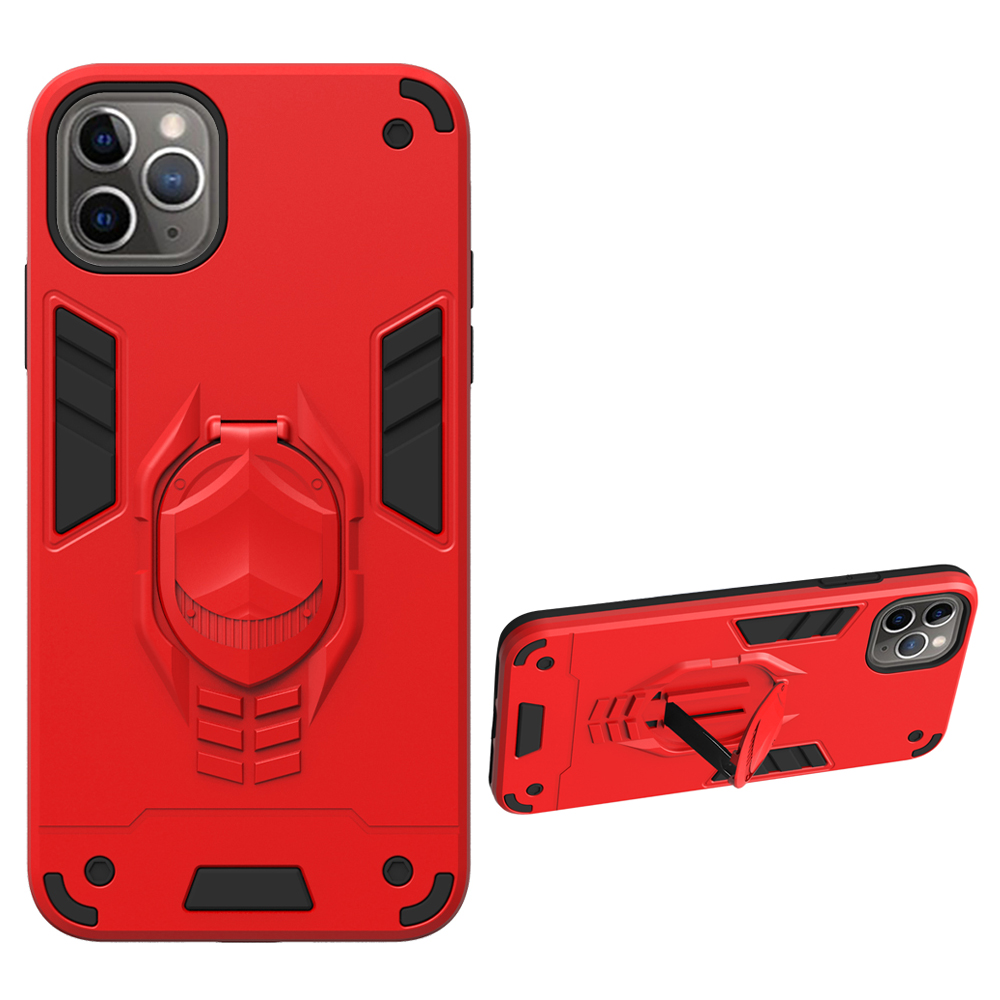 

Armor Guard Detachable 2-in-1 Kickstand TPU+PC Hybrid Phone Cover for iPhone 11 Pro Max 6.5-inch - Red, iPhone 11 Pro Max 6.5 inch