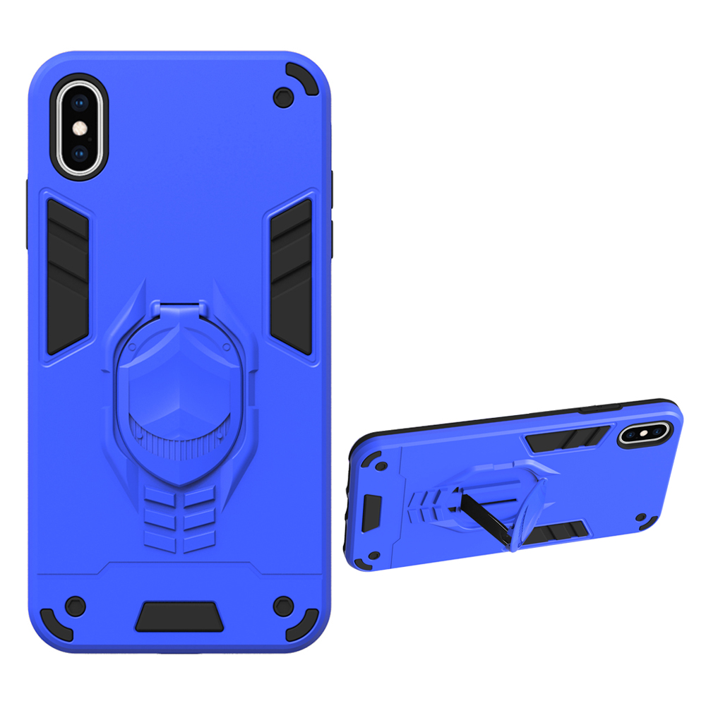 

ARMOR CARK Съемный Kickgstry TPU + PC Combo Protector Cover Для IPhone XS MAX 6,5 Дюйма - Голубые, iPhone XS Max 6.5 inch