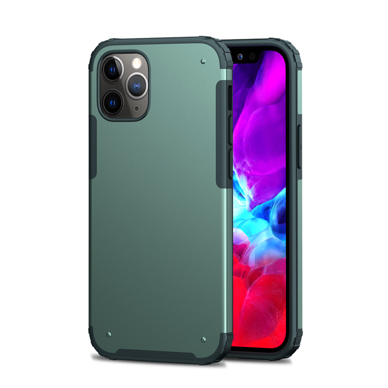 

IPAKY Hard PC + TPU Phone Case for iPhone 12 Pro Max 6.7-inch - Green, iPhone 12 Pro Max