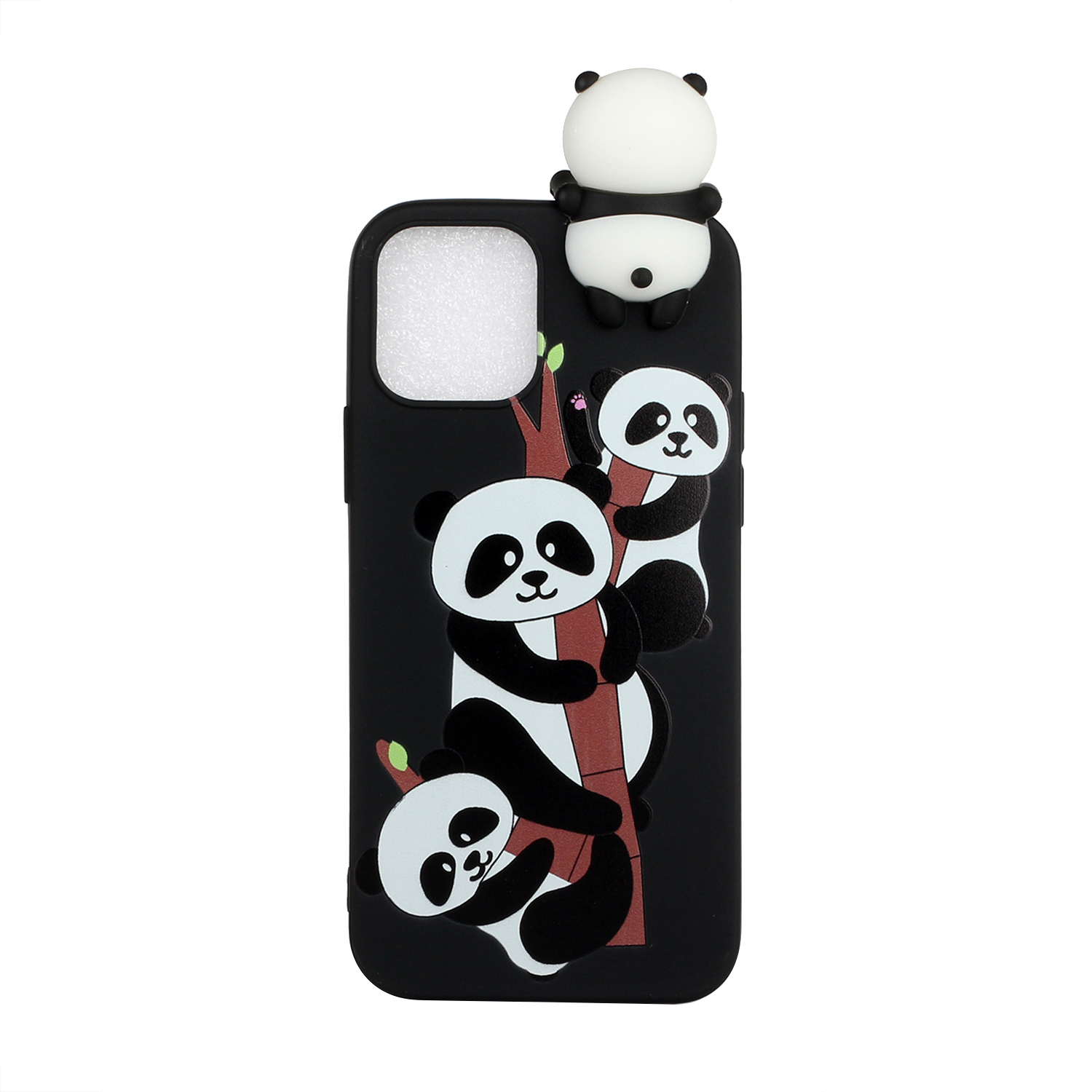 

3D Dece Decor Soft TPU Мобильный Телефон Для IPhone 12 Mini - Три Панда, iPhone 12 mini