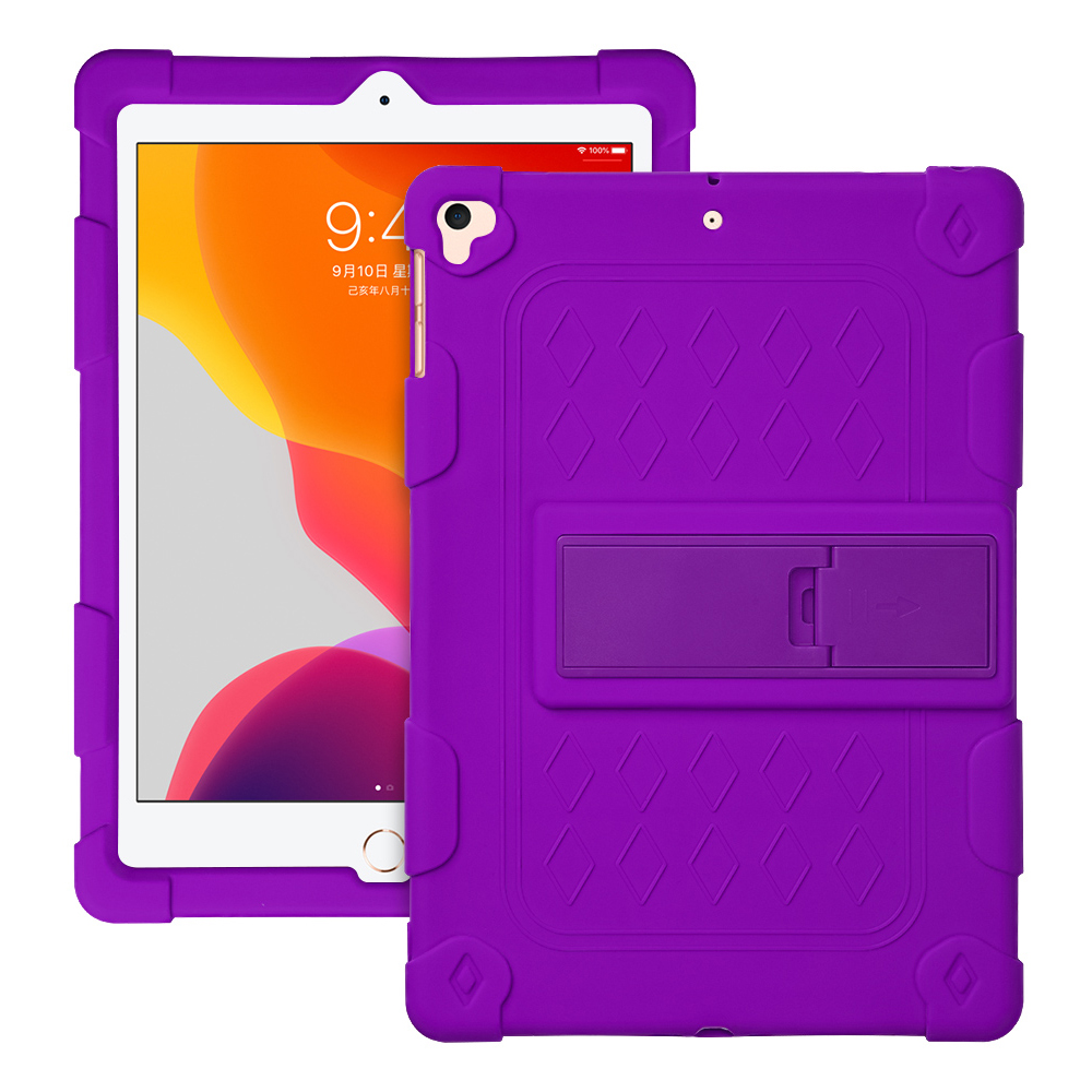 

With Hanging Rope Kickstand PC + Silicone Cover for iPad 10.2 (2021)/(2020)/(2019)/iPad Air 10.5 inch (2019) - Fluorescent Green, iPad 10.2 (2020)