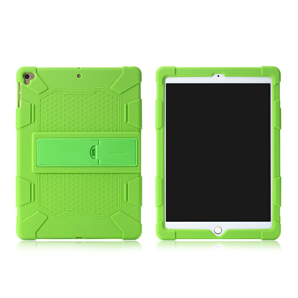 

With Kickstand with Hanging Rope PC + Silicone Shell for Apple iPad 9.7-inch (2018)/ iPad 9.7-inch (2017)/6/5 - Green, iPad 9.7-inch (2018)