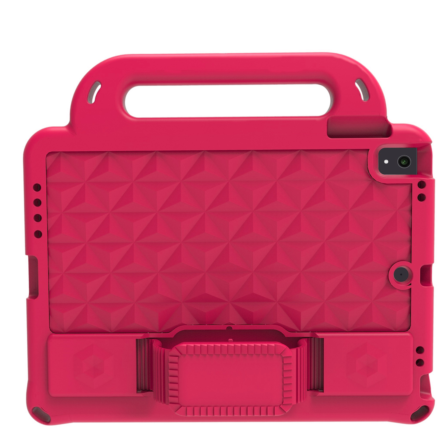 

Rhombus Style EVA Cover with Shoulder Strap for iPad 9.7-inch (2018)/(2017)/6/5 - Rose, iPad 9.7-inch (2018)