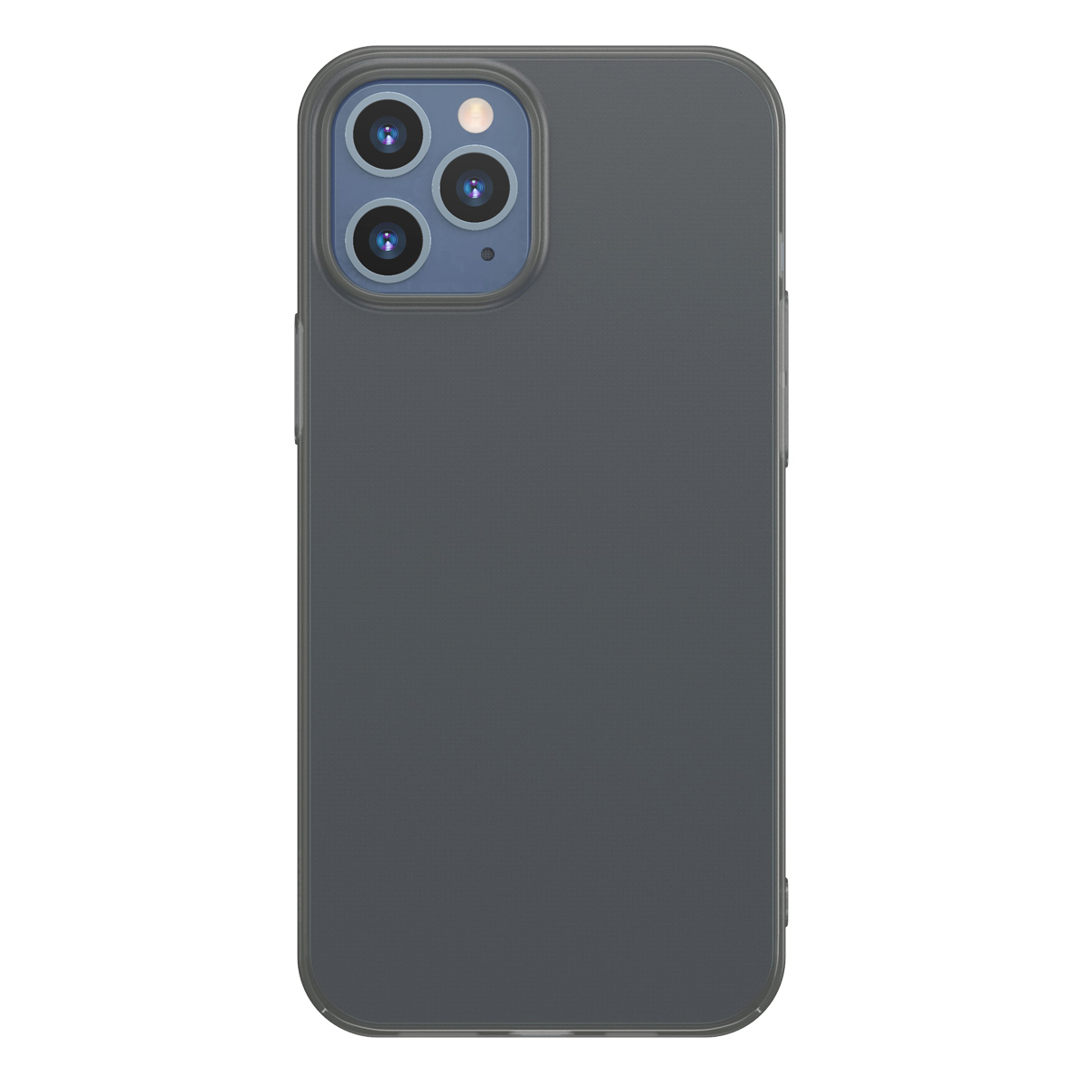 

BASEUS Comfort Series Ultra-thin Matte PP Back Case for iPhone 12 Pro/12 - Transparent Black, iPhone 12