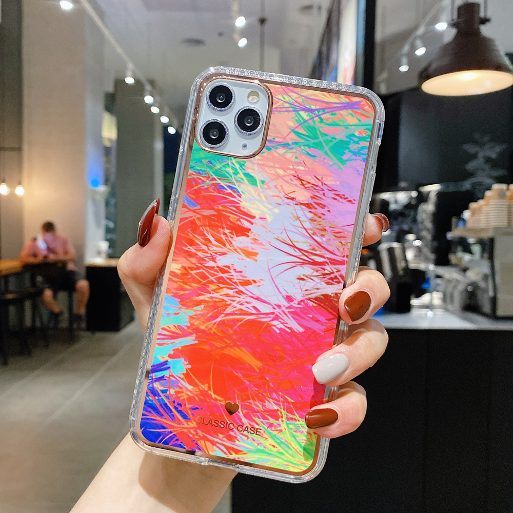 

Стиль Живописи IMD TPU Телефон Case Стильная Крышка Для IPhone 12 Pro Max 6,7 Дюйма - Стиль Б., iPhone 12 Pro Max