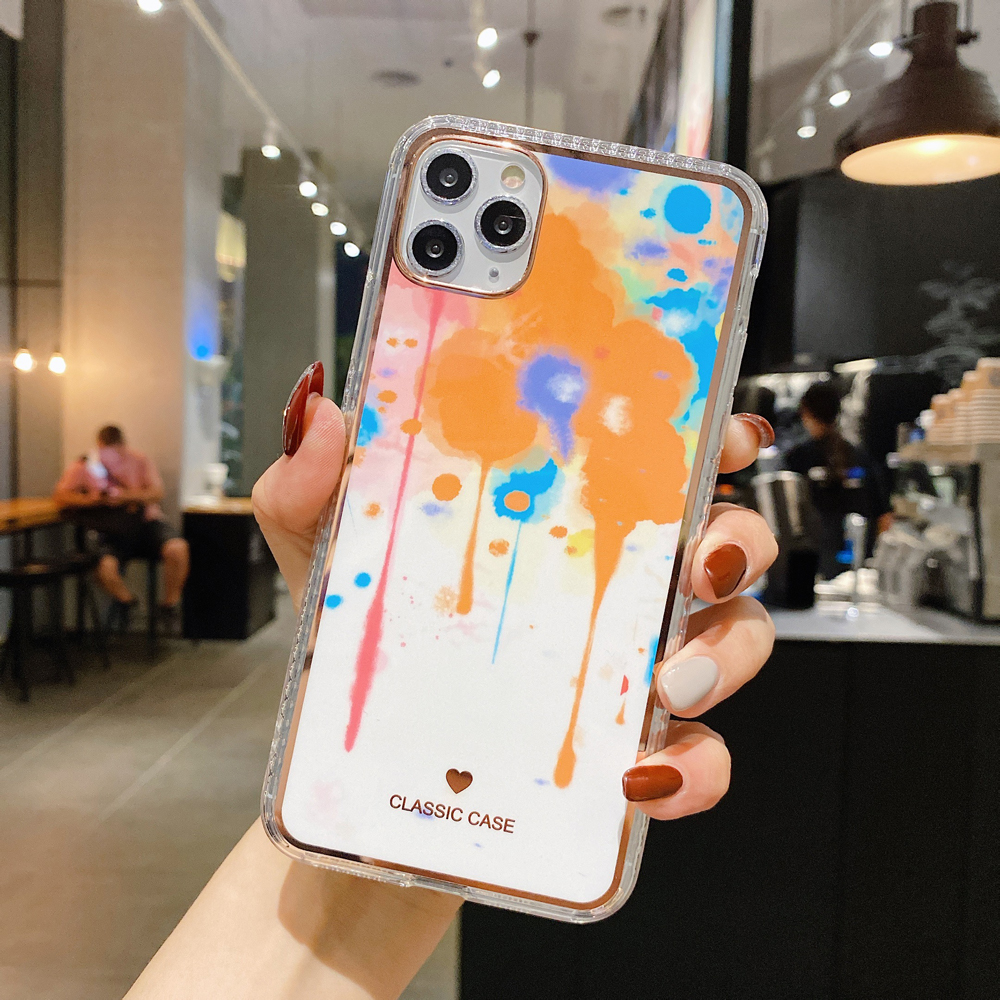 

Painting Style IMD TPU Phone Cover for iPhone 12 mini - Style E, iPhone 12 mini