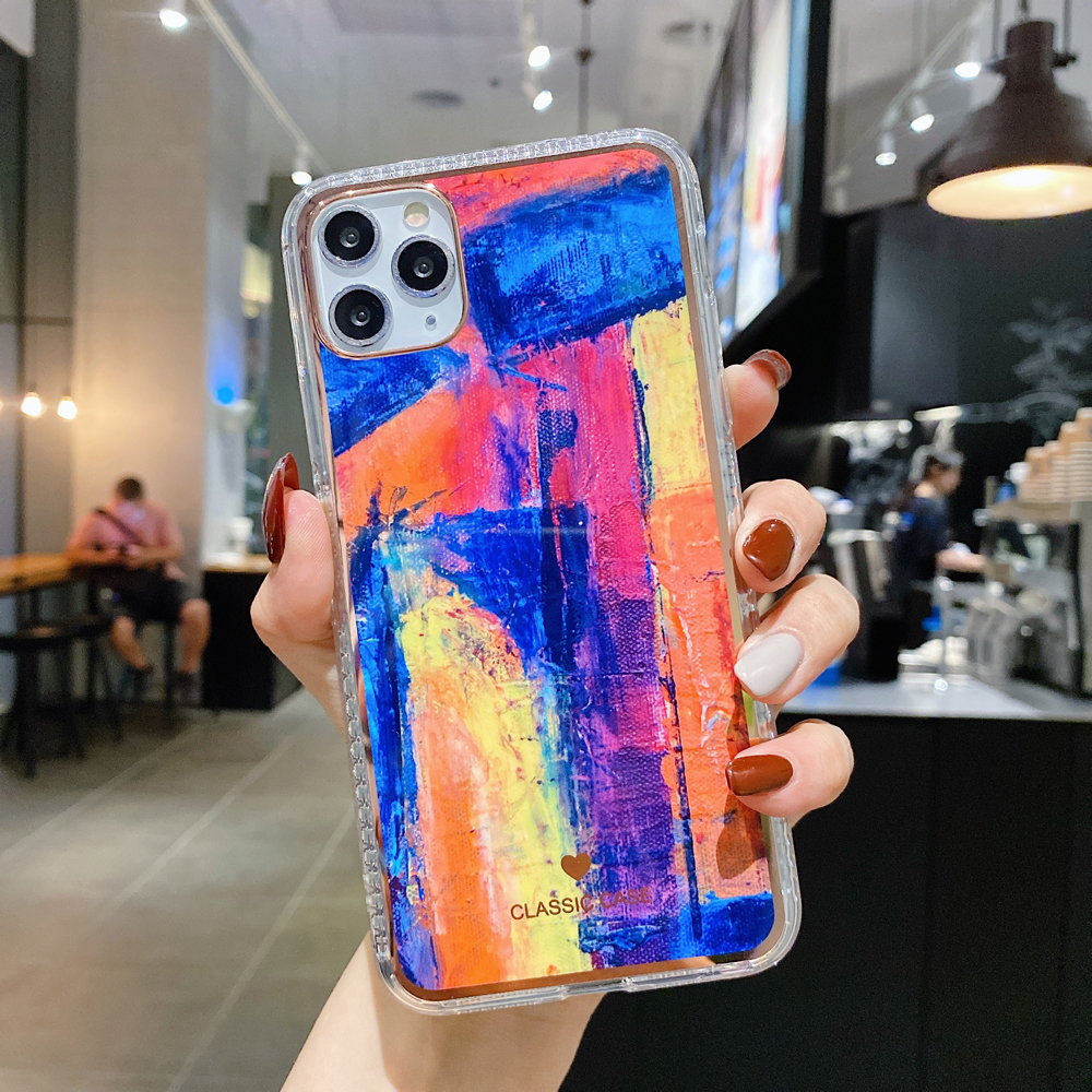 

Painting Style IMD TPU Phone Case for iPhone 12 Pro/12 - Style G, iPhone 12