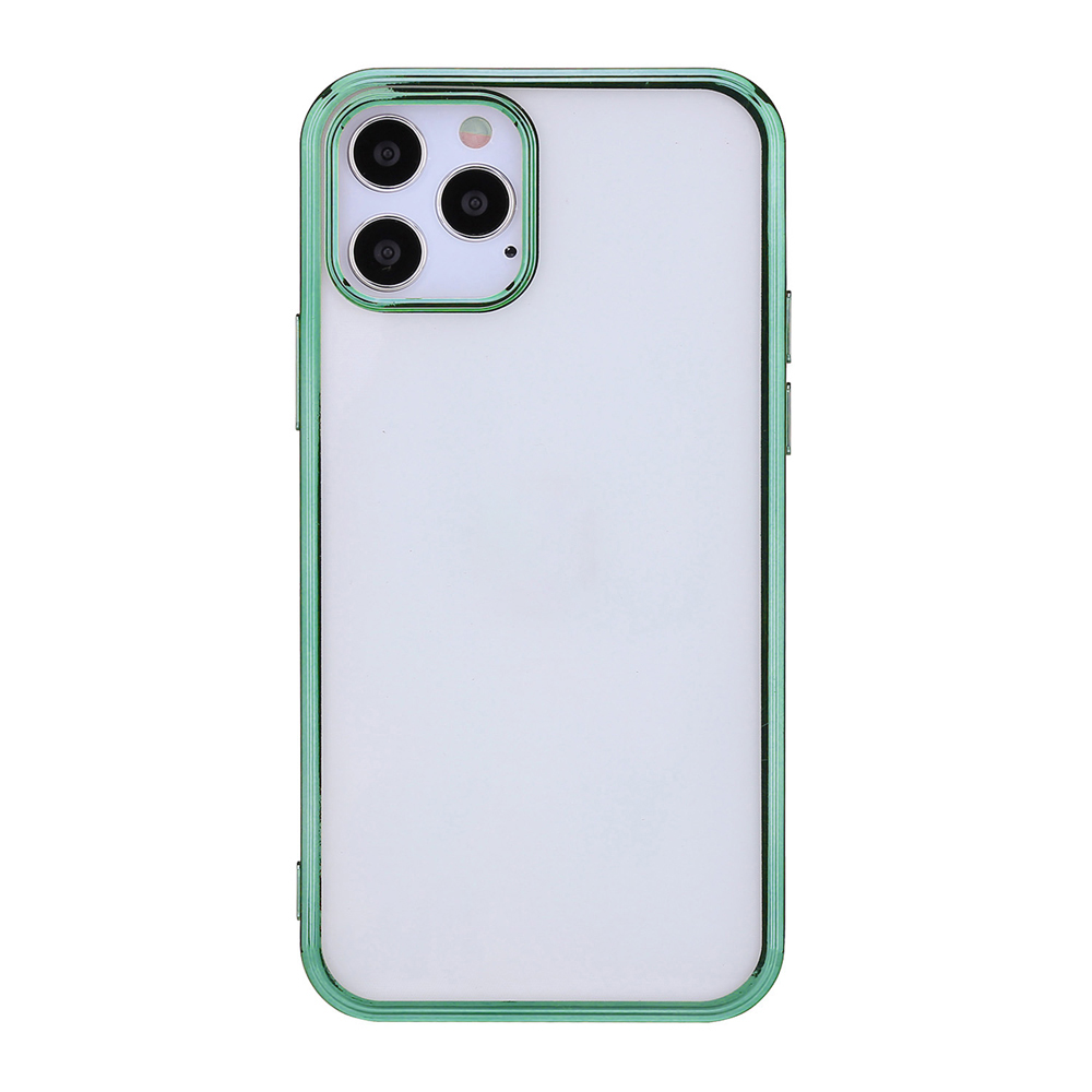 

Electroplated TPU Soft Case for iPhone 12 Pro Max 6.7-inch - Light Green, iPhone 12 Pro Max