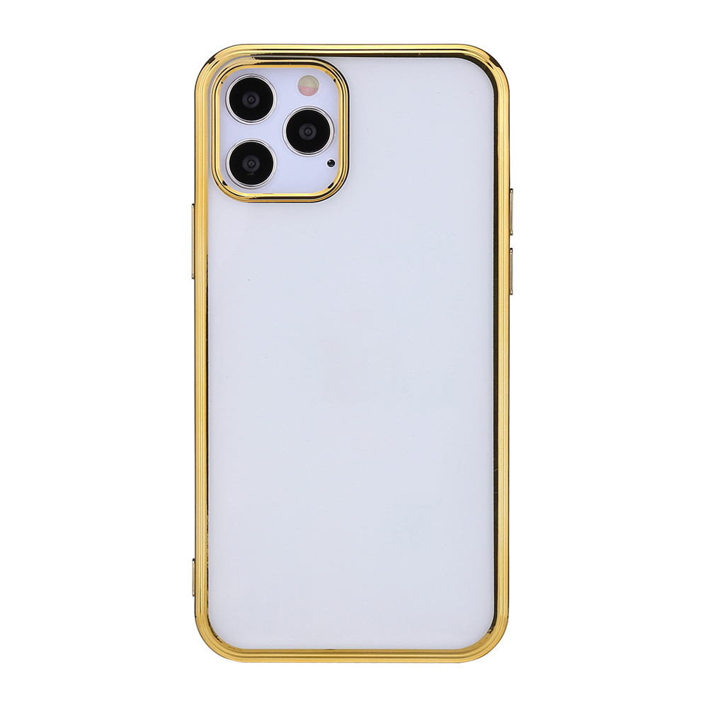 

Electroplated TPU Soft Case for iPhone 12 - Gold, iPhone 12