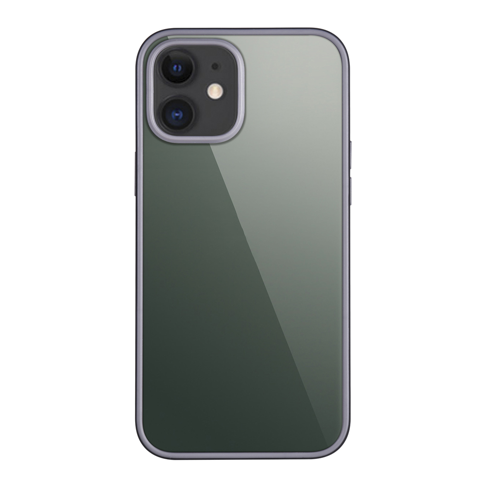 

Shield Series Bi-color PC + TPU Hybrid Phone Cover for iPhone 12 mini - Black / Grey, iPhone 12 mini