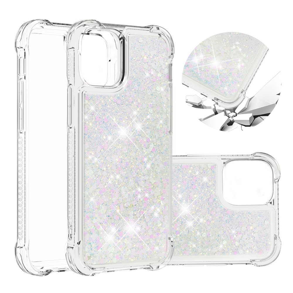

Soft TPU Quicksand Style Shell for iPhone 12 mini - White, iPhone 12 mini