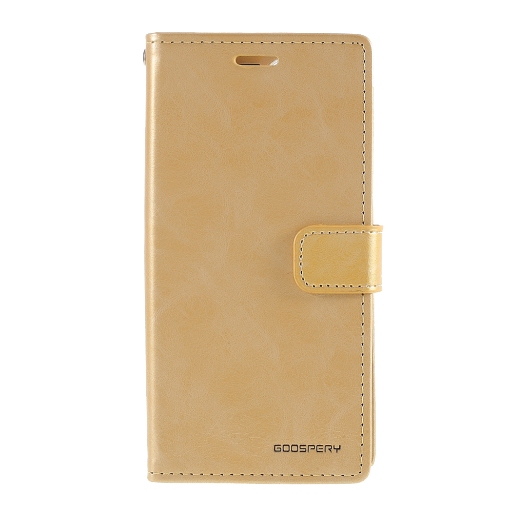 

Mercury Goospery Blue Moon Кожаный Кожаный Стенд Для IPhone 12 Pro Max 6,7 Дюйма - Золото, iPhone 12 Pro Max