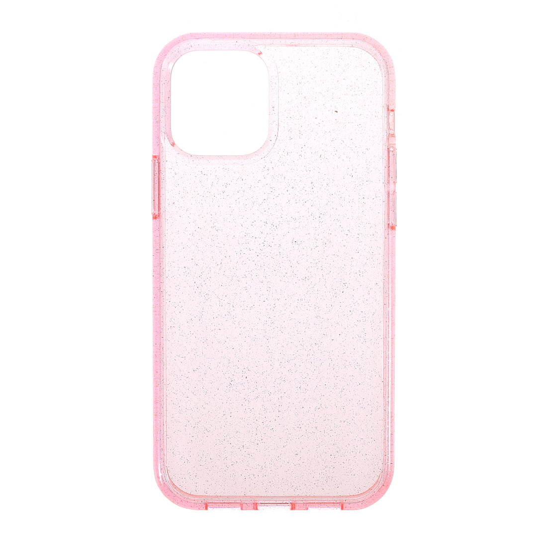 

Acrylic + Soft TPU Glitter Flash Powder Phone Case for iPhone 12 Pro/12 - Pink, iPhone 12 Pro