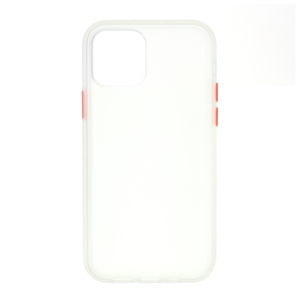

Matte Acrylic+TPU Combo Phone Case for iPhone 12 Pro Max 6.7 inch - White, iPhone 12 Pro Max
