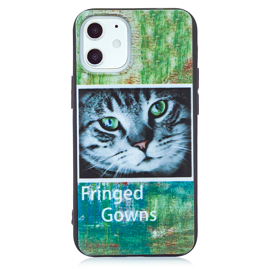 

Pattern Printing Matte TPU Back Case for iPhone 12 Pro/12 - Cat, iPhone 12