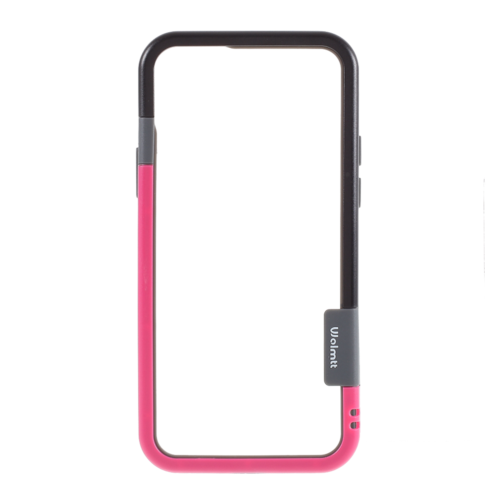 

Contrast Color TPU+PC Bumper Frame Phone Shell for iPhone 12 Pro Max - Black / Rose, iPhone 12 Pro Max