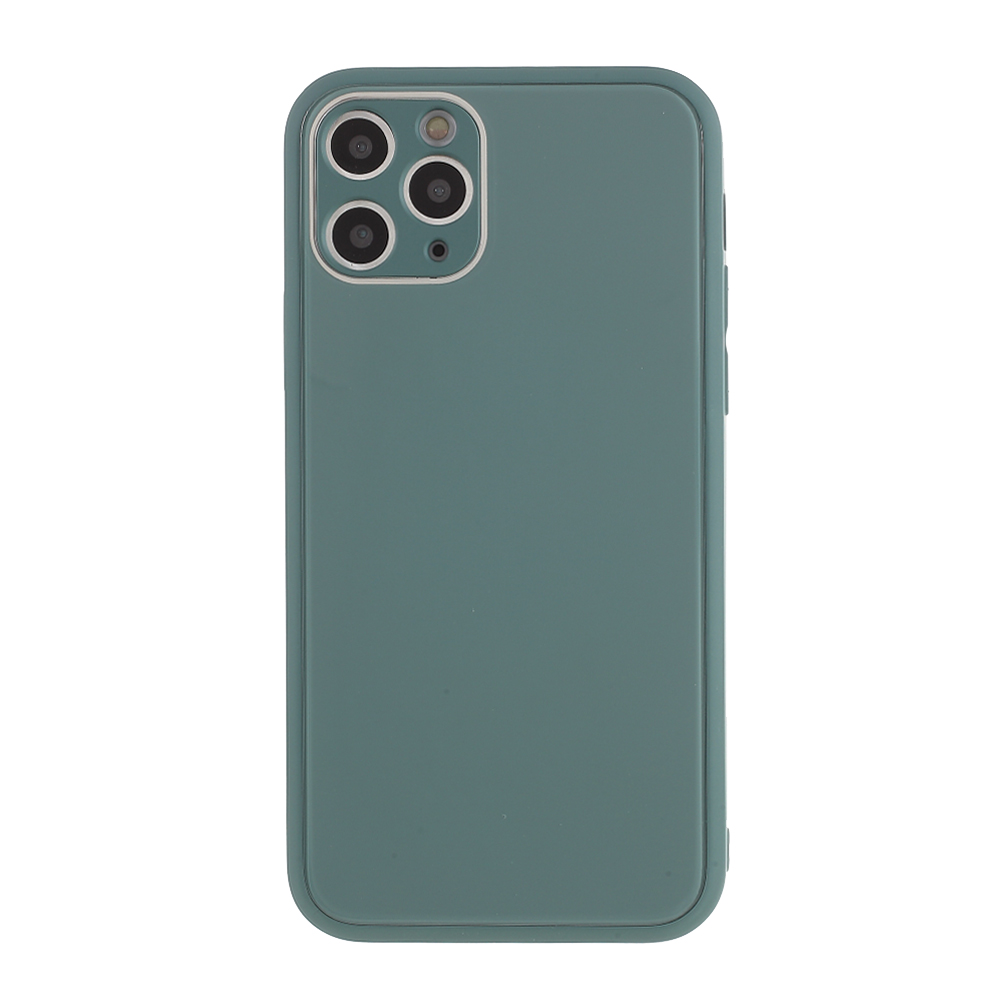 

Glass + PC + TPU Hybrid Mobile Phone Cover for iPhone 11 Pro 5.8 inch - Blackish Green, iPhone 11 Pro 5.8 inch