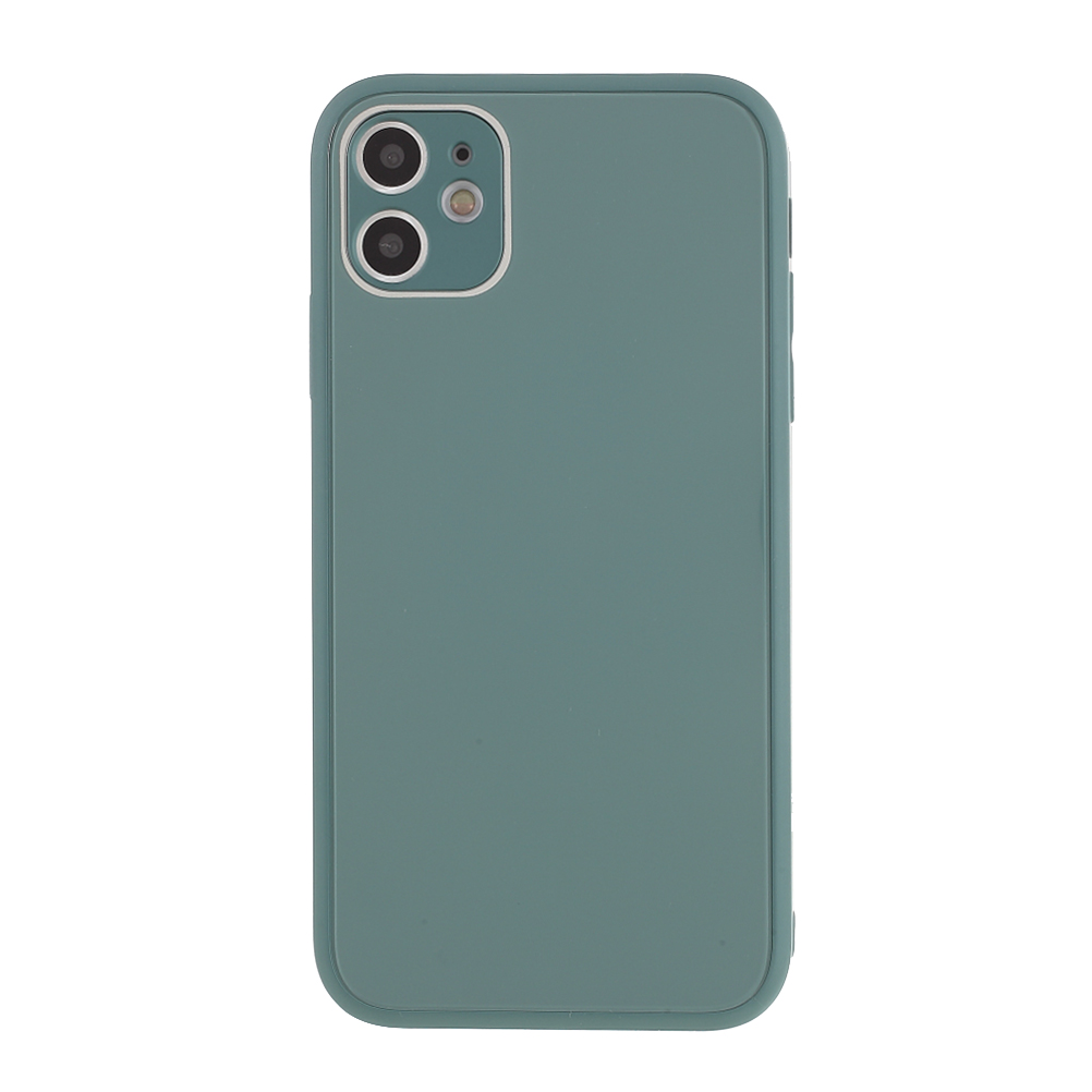 

Для IPhone 11 6,1 Дюймов Стекло + ПК + Аксессуар Combo Combo Combo - Черновато-зеленый, iPhone 11 6.1 inch