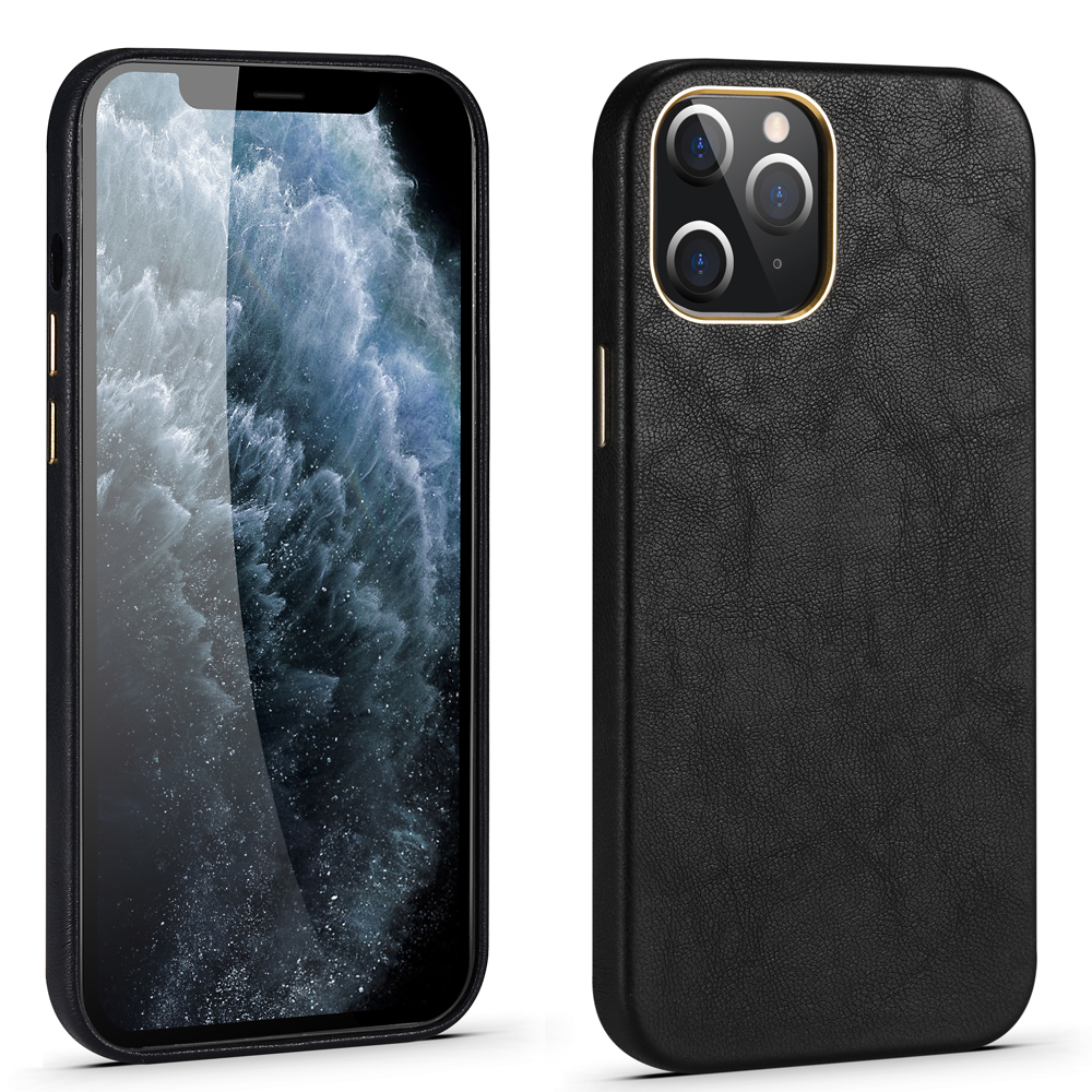 

Чехол PU Case Case Case Pu Кожаный Для IPhone 12 Pro Max - Чернить, iPhone 12 Pro Max