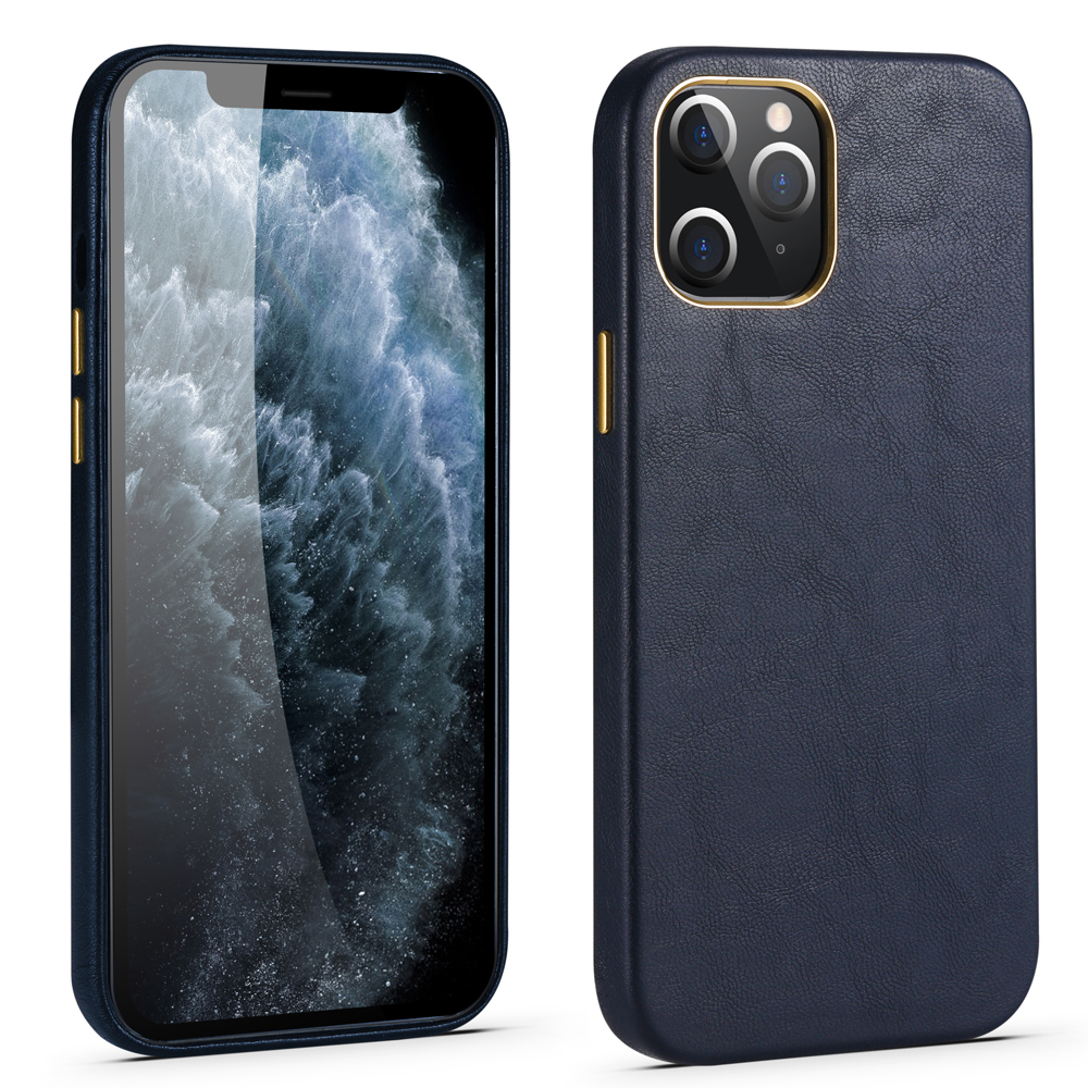 

Чехол PU Case Case Case Pu Кожаный Для IPhone 12 Pro Max - Синий, iPhone 12 Pro Max