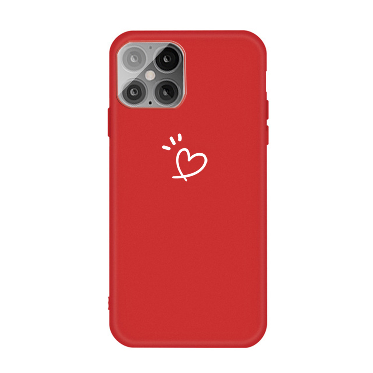 

Сердце Образец Декора Матовый TPU Чехол Для Телефона Для IPhone 12 Mini - Красный, iPhone 12 mini