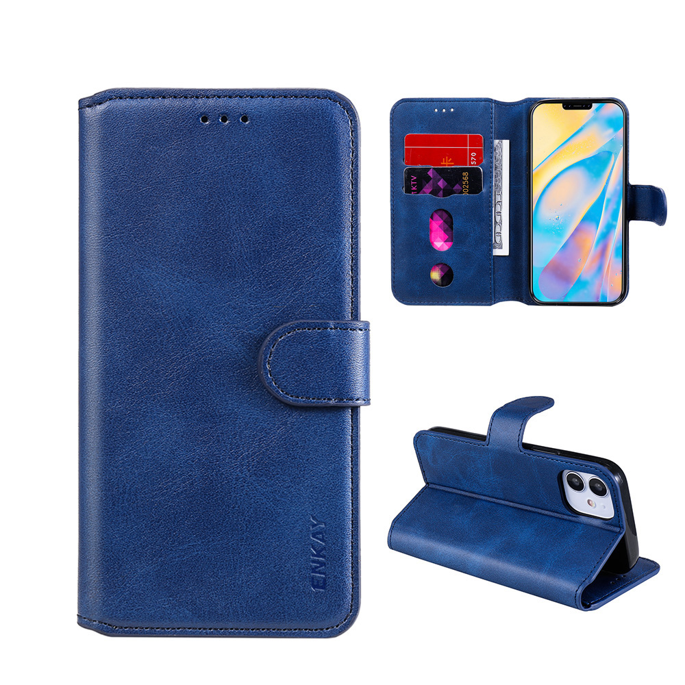 

Enkay ENK-PUC021 PU Кожи PU + TPU Кошелек Для Кошелька Для IPhone 12 Мини Телефона Shell - Синий, iPhone 12 mini