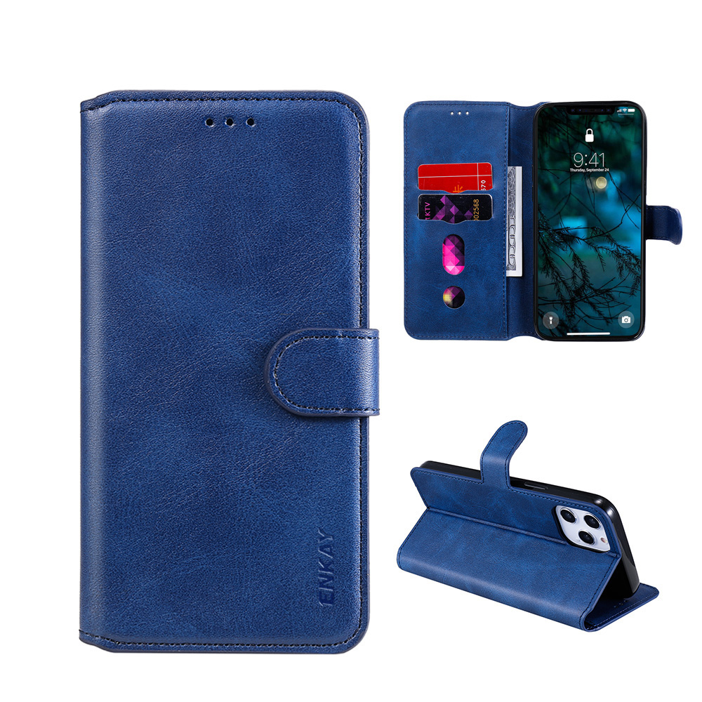 

Enkay ENK-PUC023 Кошелек Из Искусственной Кожи + TPU Case Для IPhone 12 Pro Max Phone Shell - Синий, iPhone 12 Pro Max