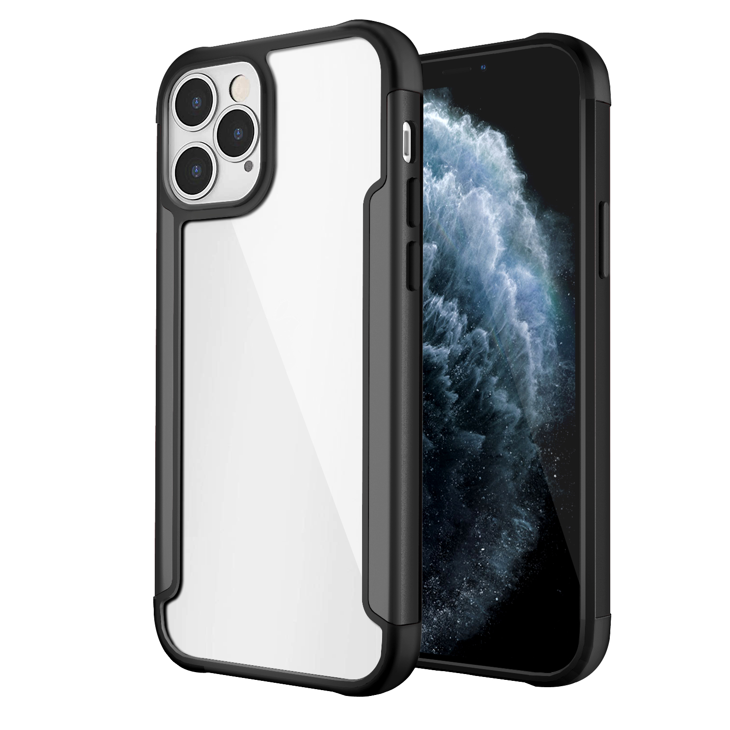 

Cool Guard Metal + PC + TPU Гибридный Корпус Для Iphone 12 Pro Max - Черный, iPhone 12 Pro Max