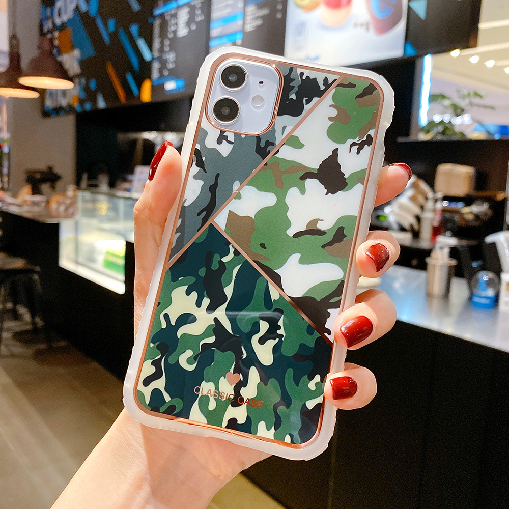 

Fun Series Camouflage Geometry PC+TPU Phone Case for iPhone 12 Pro Max - Style C, iPhone 12 Pro Max