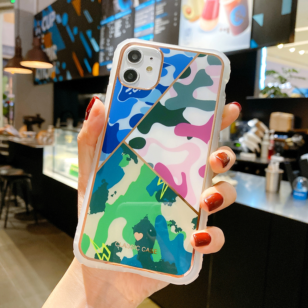 

Забавная Серия Камуфляж Геометрия ПК + TPU Чехол Для Телефона Для IPhone 12 Pro Max - Стиль D., iPhone 12 Pro Max