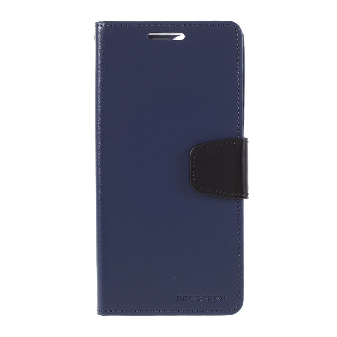 

MERCURY GOOSPERY Sonata Diary Leather Wallet Stand Casing for iPhone 12 Pro / iPhone 12 - Dark Blue, iPhone 12 Pro