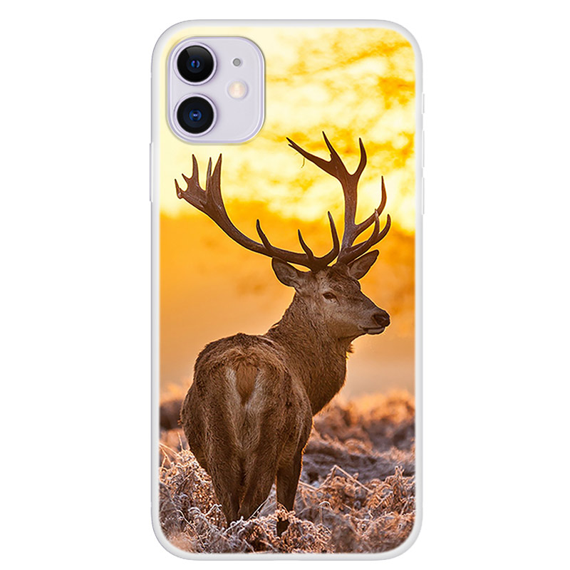 

Pattern Printing Soft TPU Back Case for iPhone 12 Mini - Elk, iPhone 12 mini