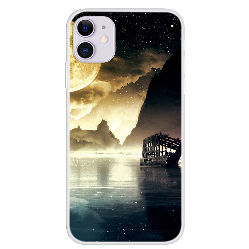 

Узорная Печать Мягкий Телефон TPU Cover Для IPhone 12 Mini - Красивый Пейзаж, iPhone 12 mini