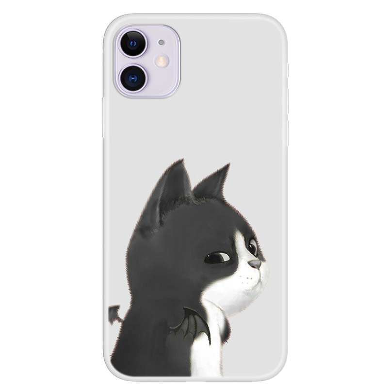 

Pattern Printing Soft TPU Phone Cover for iPhone 12 Mini - Cat, iPhone 12 mini