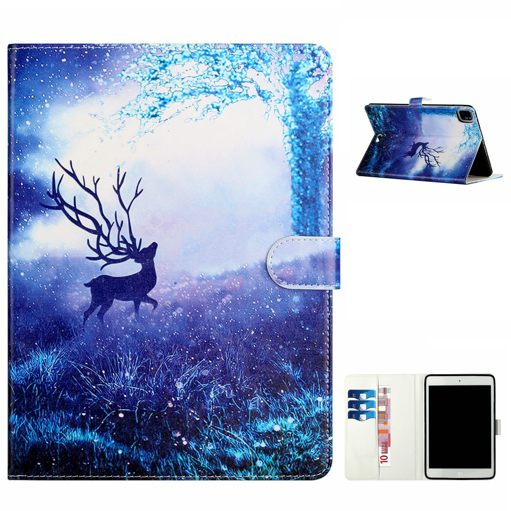 

Pattern Printing Stand Leather Wallet Tablet Cover for Apple iPad Pro 11-inch (2020) - Elk, iPad Pro 11-inch (2020)