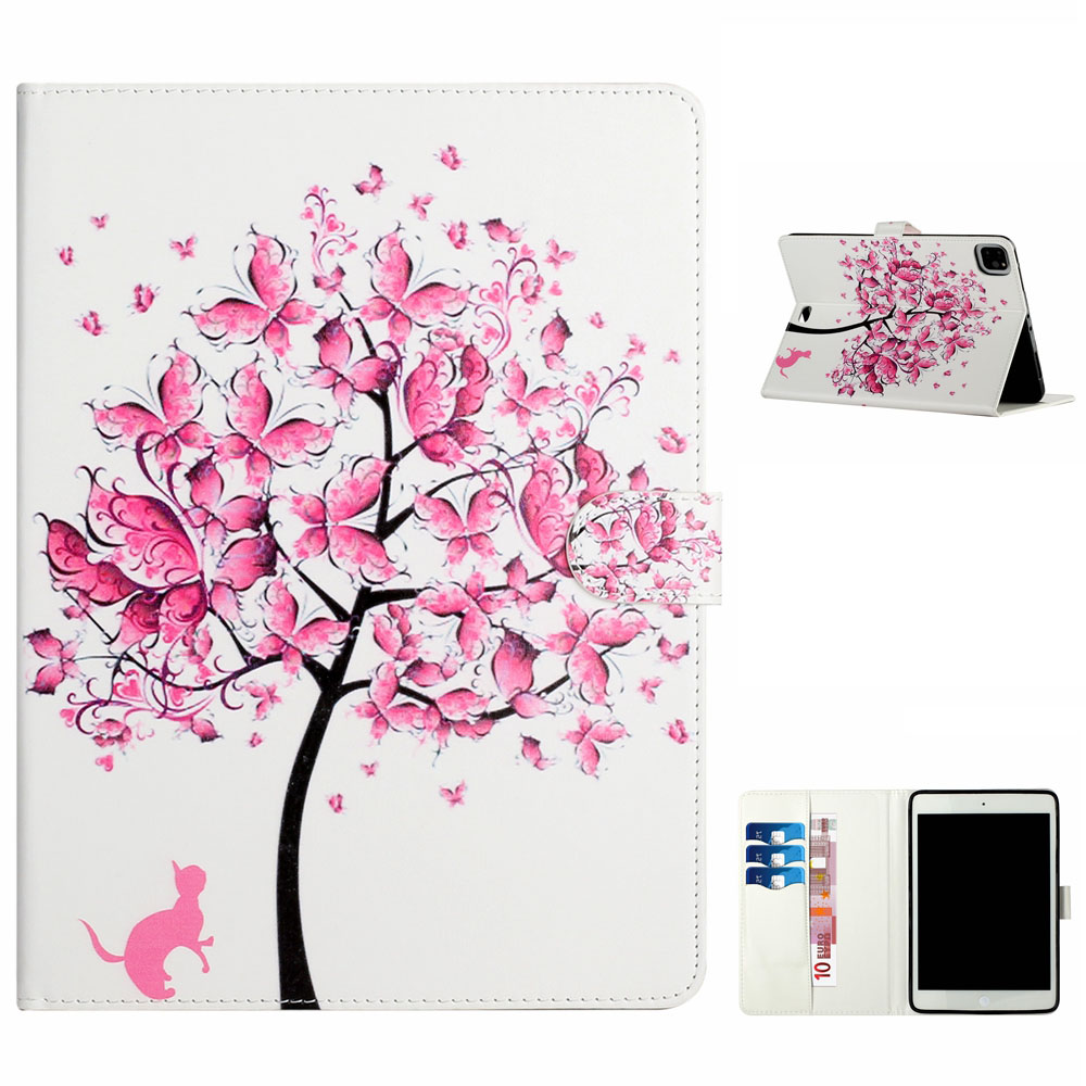 

Pattern Printing Stand Leather Wallet Tablet Cover for Apple iPad Pro 11-inch (2020) - Pink Tree, iPad Pro 11-inch (2020)