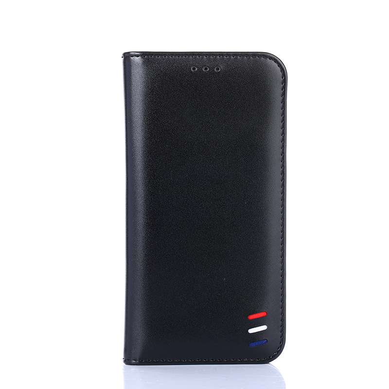 

Braid Decor Auto-Absorbed Leather Stand Phone Protective Case for iPhone 12/12 Pro - Black, iPhone 12 Pro