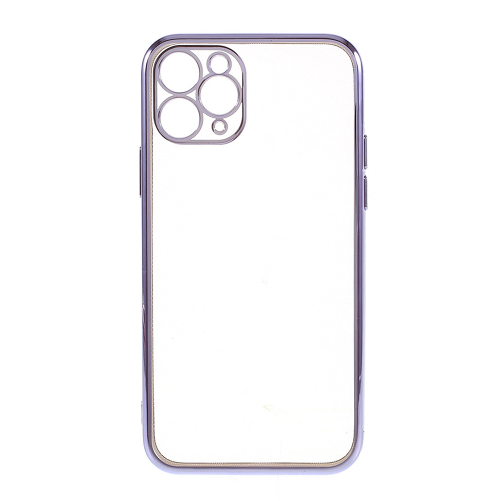 

Electroplating TPU Phone Protective Shell for iPhone 11 Pro - Purple, iPhone 11 Pro 5.8 inch
