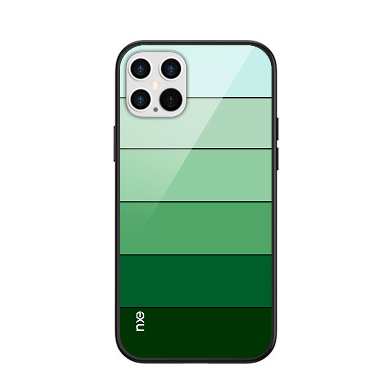 

NXE Rainbow Series TPU + Защитник с Измеренным Стеклянным Телефоном Для Iphone 12 Pro Max - Темно-зеленый, iPhone 12 Pro Max